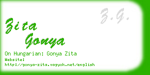 zita gonya business card